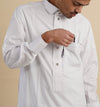 White Qatari Style Thobe