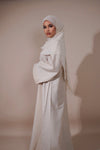 Essential Linen Abaya - Cream