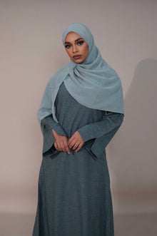  Essential Linen Abaya - Green