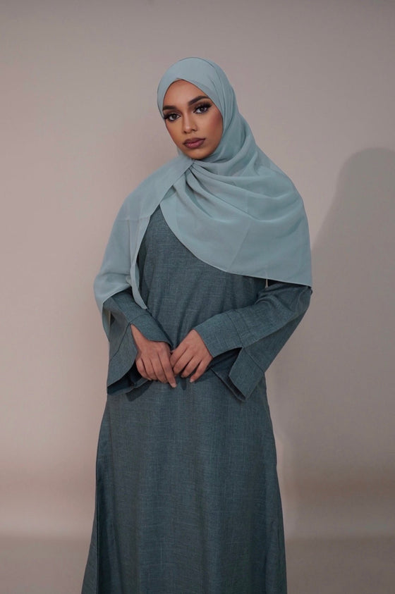 Essential Linen Abaya - Green