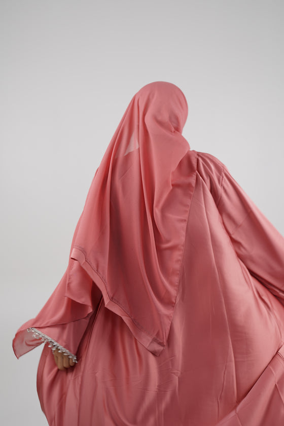 Aneesah Abaya Pink