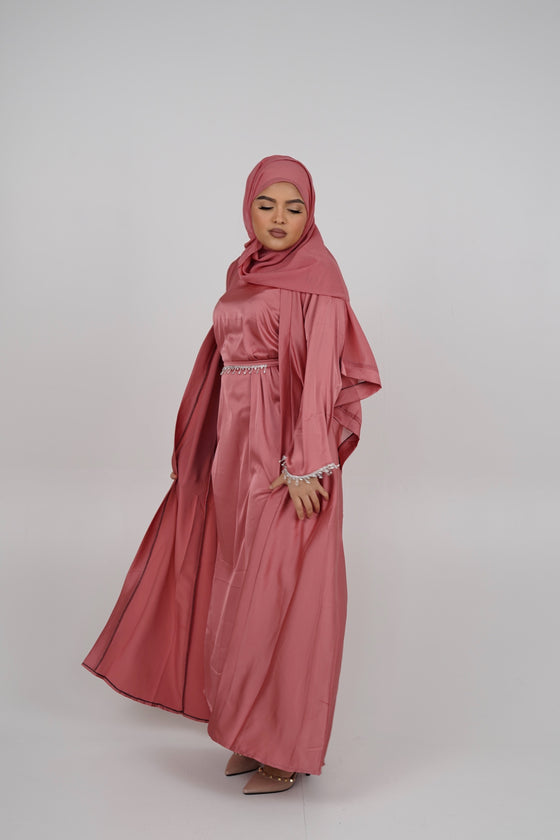 Aneesah Abaya Pink