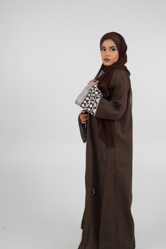 Yara Abaya Brown