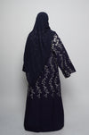 Linen abaya - Navy