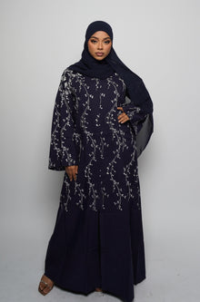  Linen abaya - Navy