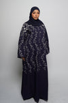 Linen abaya - Navy