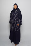 Linen abaya - Navy