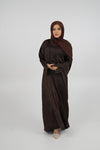 Rania Abaya Dark Brown