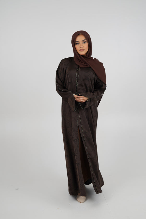 Rania Abaya Dark Brown