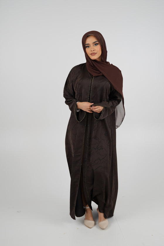 Rania Abaya Dark Brown