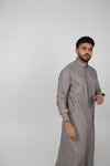 Pale Taupe Qatari Style Thobe