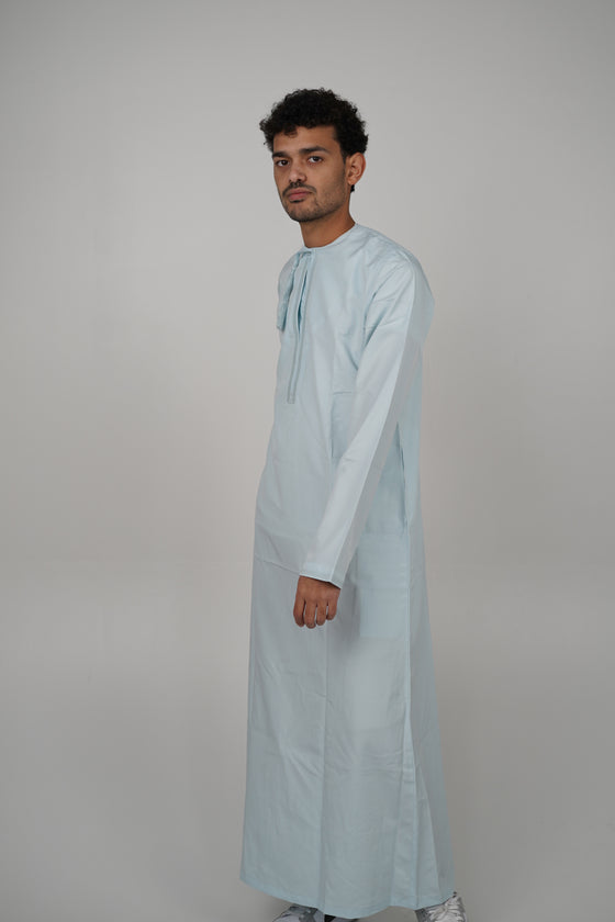 Ice Blue Omani Thobe