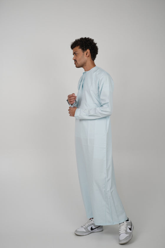 Ice Blue Omani Thobe